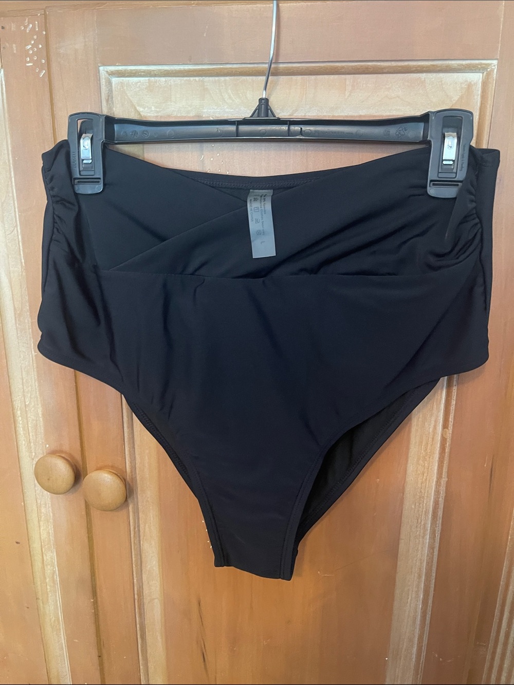 Black High-Waist Bikini Bottom
